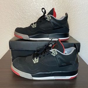 AIR JORDAN “BRED” RETRO IV GS 7Y